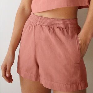 Wilfred High Waist Shorts in Dusty Rose